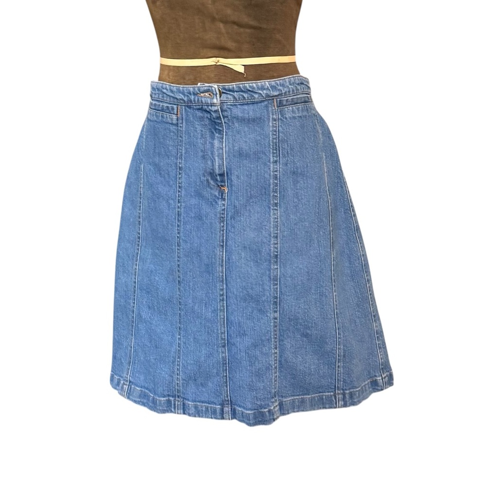 Chic Denim A-Line Skirt